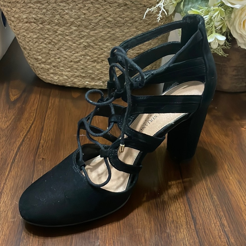 Wide Black Heels